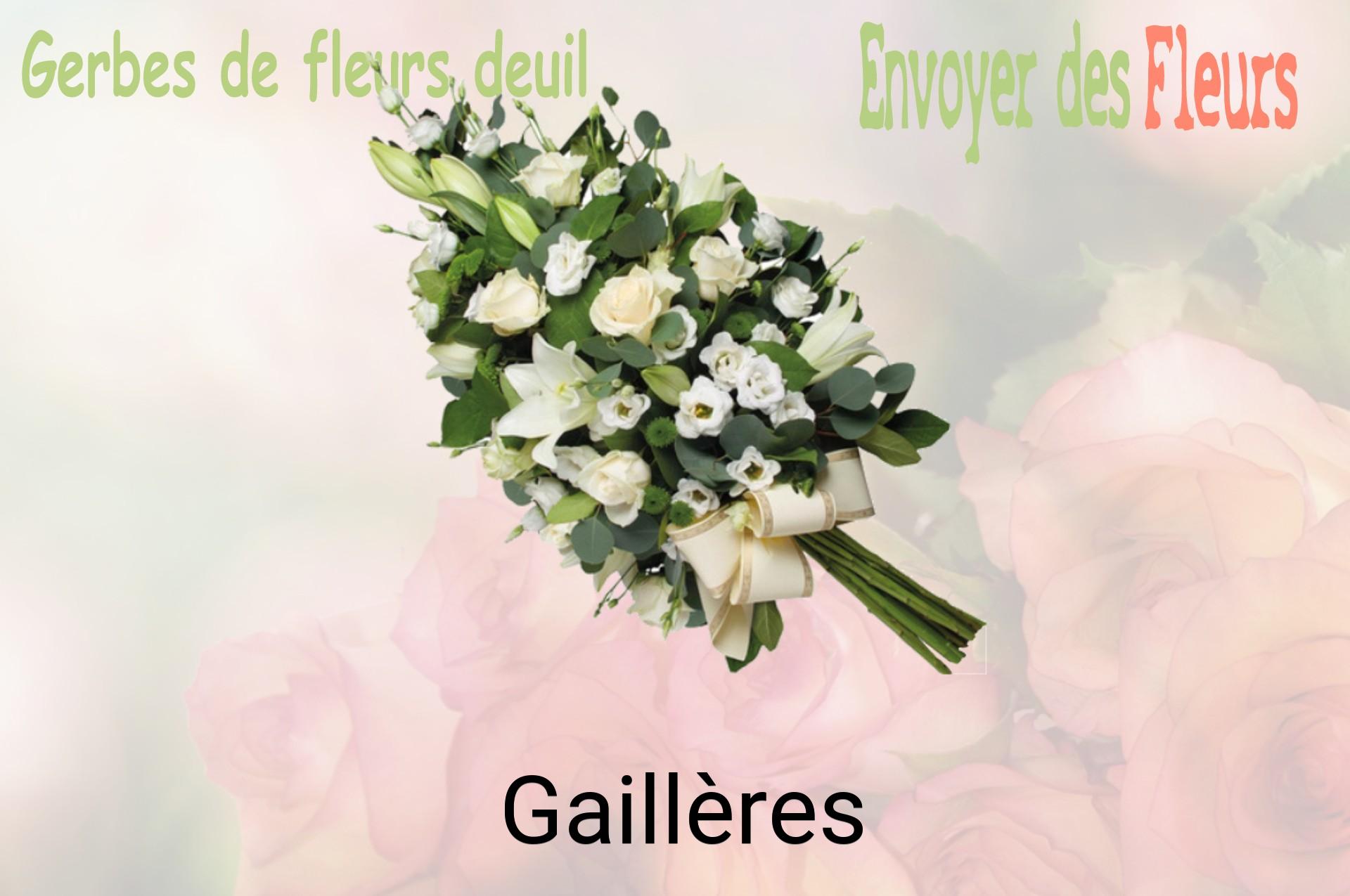 Gerbe de fleurs de deuil livrée à Gaillères
